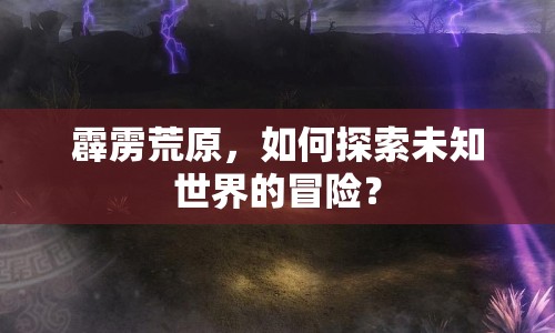 霹靂荒原，如何探索未知世界的冒險(xiǎn)？