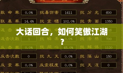 大話回合，如何笑傲江湖？