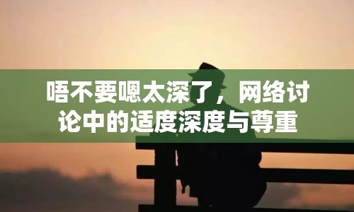 唔不要嗯太深了，網(wǎng)絡(luò)討論中的適度深度與尊重