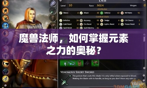 魔獸法師，如何掌握元素之力的奧秘？