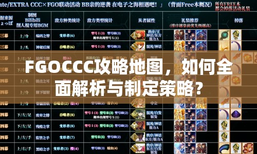 FGOCCC攻略地圖，如何全面解析與制定策略？