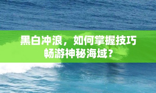 黑白沖浪，如何掌握技巧暢游神秘海域？