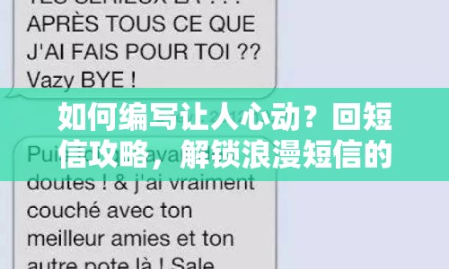 如何編寫讓人心動？回短信攻略，解鎖浪漫短信的奧秘！