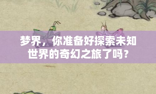 夢界，你準備好探索未知世界的奇幻之旅了嗎？