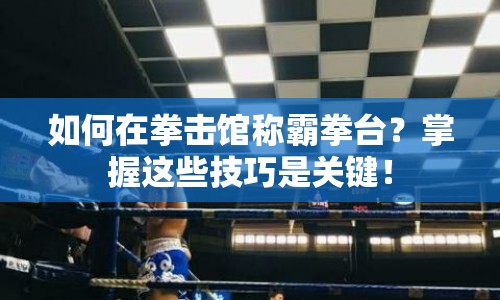 如何在拳擊館稱(chēng)霸拳臺(tái)？掌握這些技巧是關(guān)鍵！