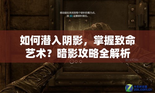 如何潛入陰影，掌握致命藝術(shù)？暗影攻略全解析