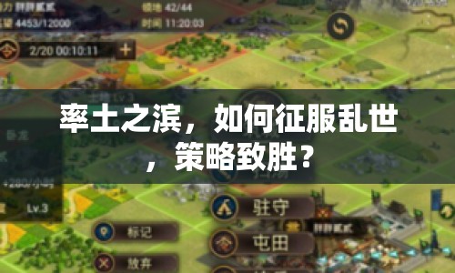 率土之濱，如何征服亂世，策略致勝？