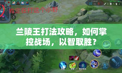 蘭陵王打法攻略，如何掌控戰(zhàn)場(chǎng)，以智取勝？