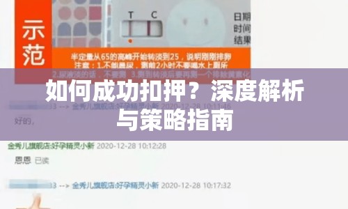 如何成功扣押？深度解析與策略指南