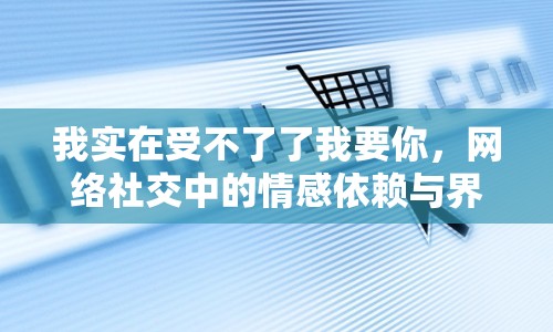 我實在受不了了我要你，網(wǎng)絡社交中的情感依賴與界限探討