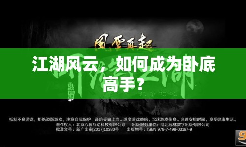 江湖風云，如何成為臥底高手？
