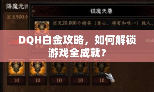 DQH白金攻略，如何解鎖游戲全成就？
