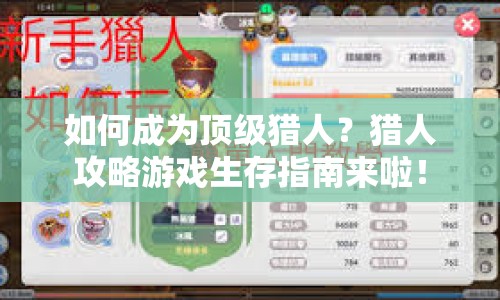 如何成為頂級(jí)獵人？獵人攻略游戲生存指南來(lái)啦！