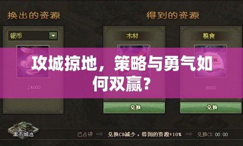 攻城掠地，策略與勇氣如何雙贏？
