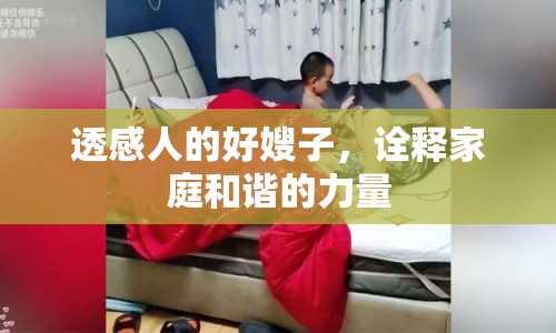 透感人的好嫂子，詮釋家庭和諧的力量