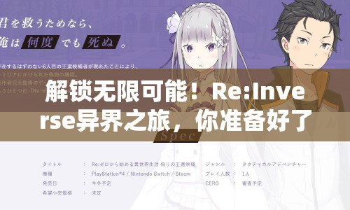 解鎖無限可能！Re:Inverse異界之旅，你準備好了嗎？