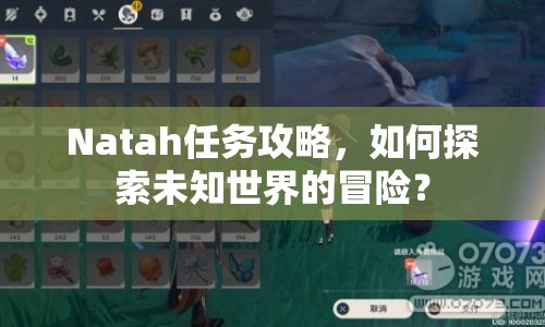 Natah任務(wù)攻略，如何探索未知世界的冒險(xiǎn)？
