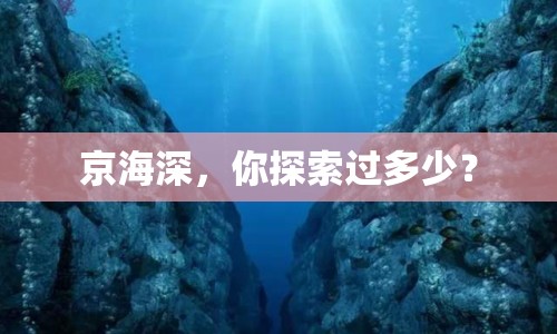 京海深，你探索過多少？