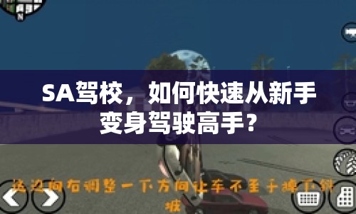 SA駕校，如何快速從新手變身駕駛高手？