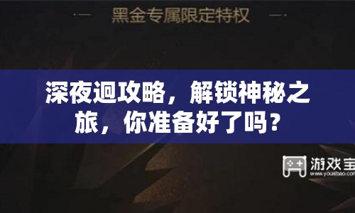 深夜迥攻略，解鎖神秘之旅，你準(zhǔn)備好了嗎？