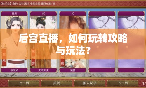 后宮直播，如何玩轉(zhuǎn)攻略與玩法？