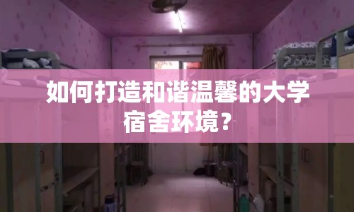 如何打造和諧溫馨的大學(xué)宿舍環(huán)境？