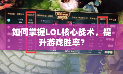 如何掌握LOL核心戰(zhàn)術(shù)，提升游戲勝率？