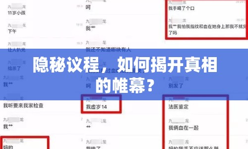 隱秘議程，如何揭開(kāi)真相的帷幕？