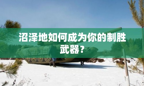 沼澤地如何成為你的制勝武器？