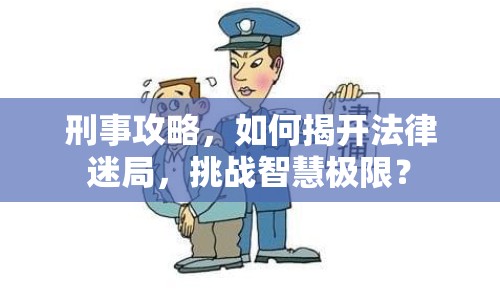刑事攻略，如何揭開法律迷局，挑戰(zhàn)智慧極限？