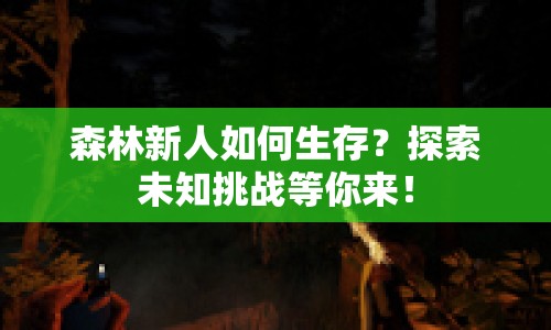 森林新人如何生存？探索未知挑戰(zhàn)等你來(lái)！