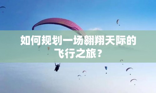 如何規(guī)劃一場(chǎng)翱翔天際的飛行之旅？