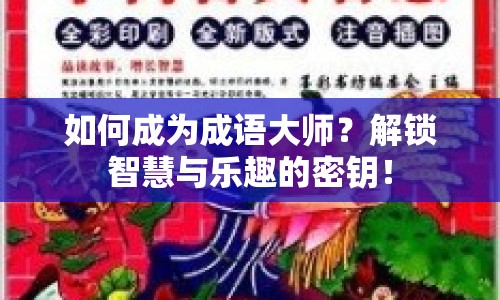 如何成為成語大師？解鎖智慧與樂趣的密鑰！