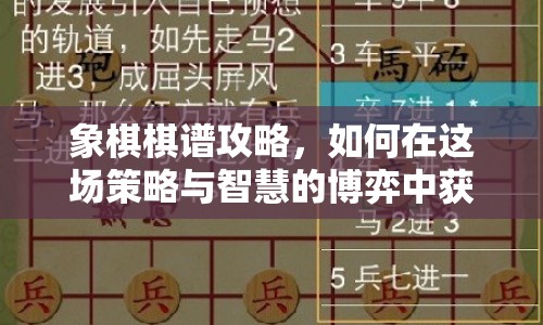 象棋棋譜攻略，如何在這場策略與智慧的博弈中獲勝？