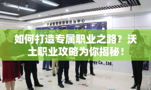 如何打造專屬職業(yè)之路？沃土職業(yè)攻略為你揭秘！