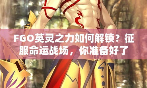FGO英靈之力如何解鎖？征服命運(yùn)戰(zhàn)場，你準(zhǔn)備好了嗎？