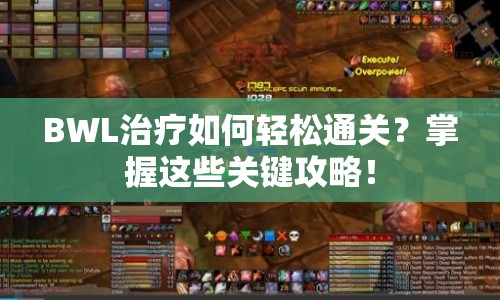 BWL治療如何輕松通關(guān)？掌握這些關(guān)鍵攻略！