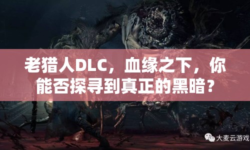 老獵人DLC，血緣之下，你能否探尋到真正的黑暗？