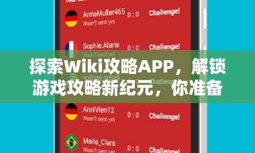 探索Wiki攻略APP，解鎖游戲攻略新紀(jì)元，你準(zhǔn)備好了嗎？