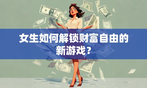 女生如何解鎖財(cái)富自由的新游戲？
