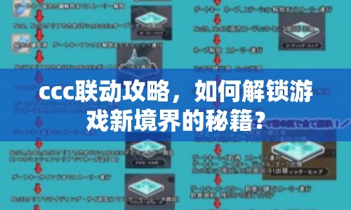 ccc聯(lián)動攻略，如何解鎖游戲新境界的秘籍？