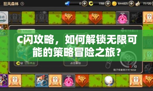 C閃攻略，如何解鎖無限可能的策略冒險(xiǎn)之旅？