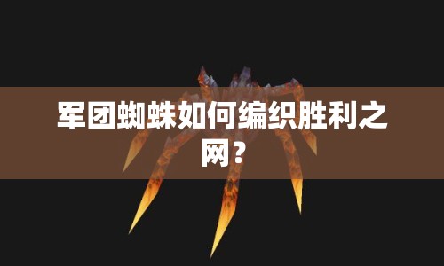 軍團(tuán)蜘蛛如何編織勝利之網(wǎng)？