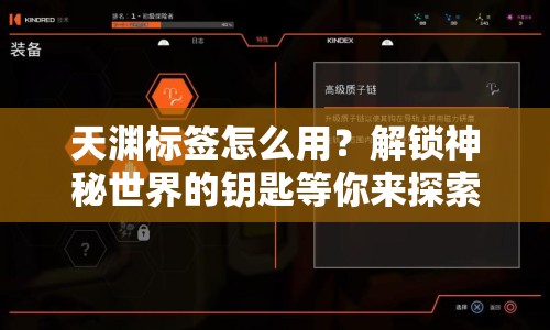 天淵標(biāo)簽怎么用？解鎖神秘世界的鑰匙等你來探索！