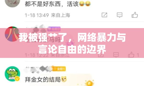 我被強(qiáng)艸了，網(wǎng)絡(luò)暴力與言論自由的邊界