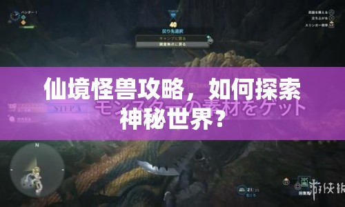 仙境怪獸攻略，如何探索神秘世界？