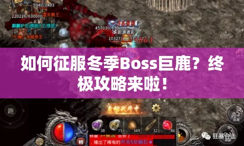 如何征服冬季Boss巨鹿？終極攻略來啦！