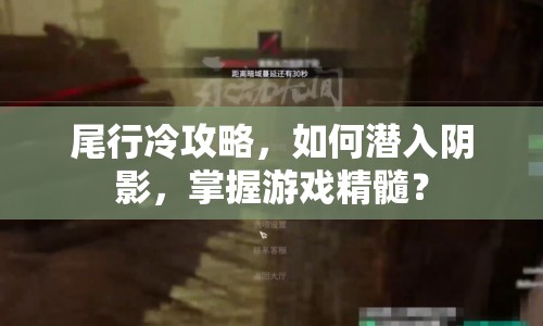 尾行冷攻略，如何潛入陰影，掌握游戲精髓？