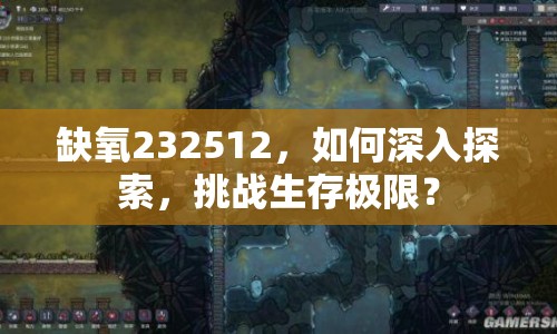 缺氧232512，如何深入探索，挑戰(zhàn)生存極限？