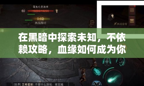 在黑暗中探索未知，不依賴攻略，血緣如何成為你的導(dǎo)航？
